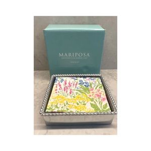 Mariposa Beaded Napkin Box